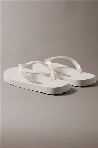 Calvin Klein Flip Flop Tpu Metall Kadın Terlik Gri