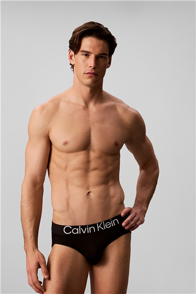 Calvin Klein Hip Brief 3Pk Erkek 3lü Boxer Siyah