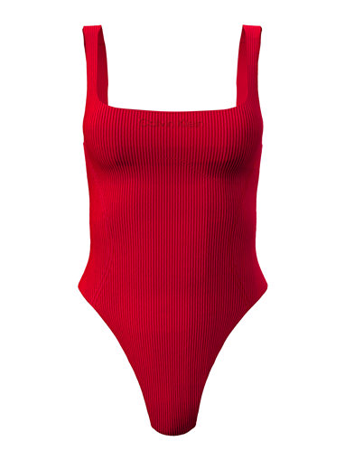 Calvin Klein Kadın Mayo Kırmızı
