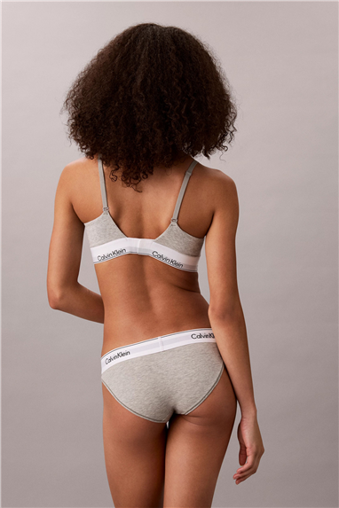 Calvin Klein Lightly Lined Bralette Kadın Sütyen Gri