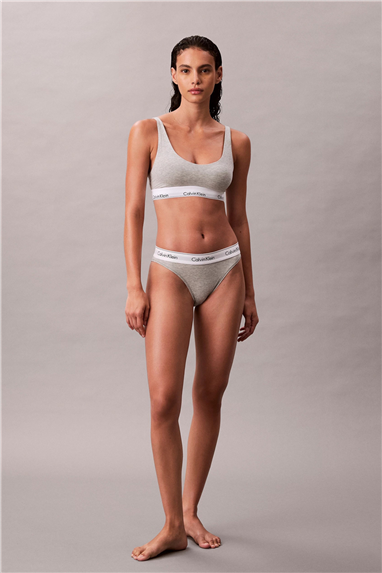 Calvin Klein Lightly Lined Bralette Kadın Sütyen Gri