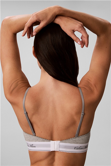Calvin Klein Lightly Lined Bralette Kadın Sütyen Gri