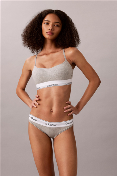 Calvin Klein Lightly Lined Bralette Kadın Sütyen Gri