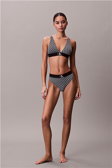 Calvin Klein Lightly Lined Triang Kadın Sütyen Siyah