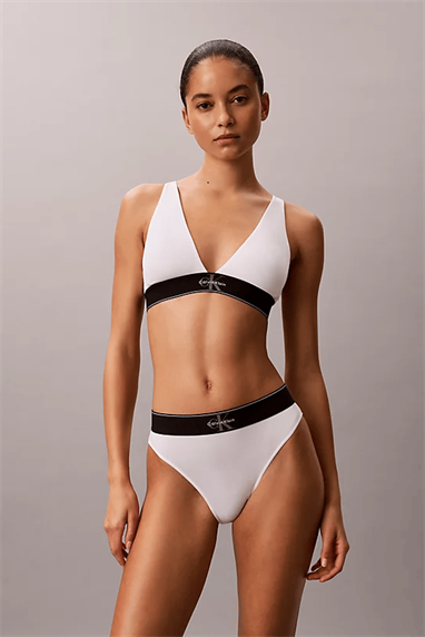 Calvin Klein Lightly Lined Triangle Kadın Sütyen Beyaz