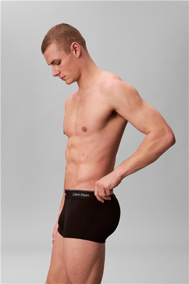 Calvin Klein Low Rise Trunk 3Pk Erkek 3lü Boxer Siyah