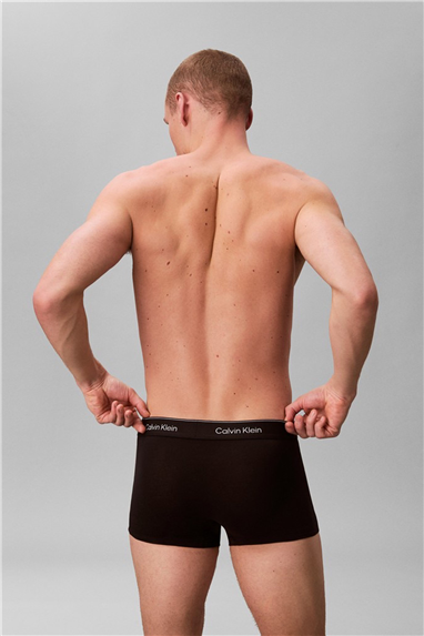 Calvin Klein Low Rise Trunk 3Pk Erkek 3lü Boxer Siyah