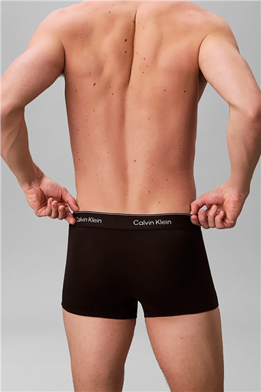 Calvin Klein Low Rise Trunk 3Pk Erkek 3lü Boxer Siyah