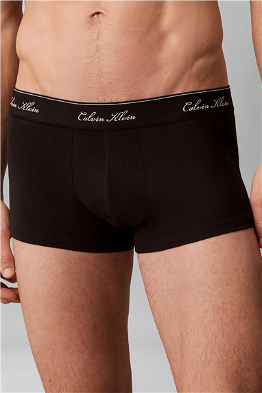 Calvin Klein Low Rise Trunk 3Pk Erkek 3lü Boxer Siyah