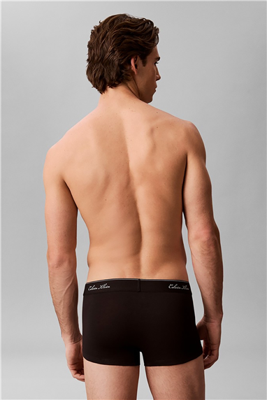 Calvin Klein Low Rise Trunk 3Pk Erkek 3lü Boxer Siyah