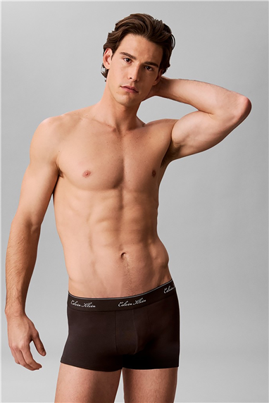 Calvin Klein Low Rise Trunk 3Pk Erkek 3lü Boxer Siyah
