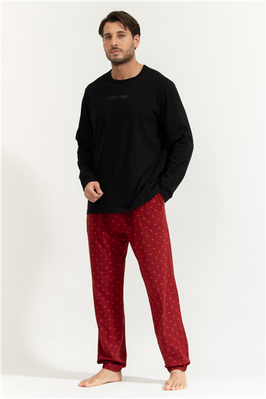 Calvin Klein Ls Tee Jogger Set Erkek Pijama Takımı