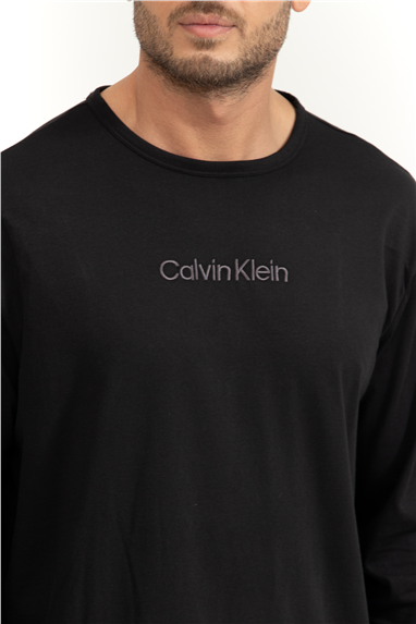 Calvin Klein Ls Tee Pant Set Erkek Pijama Takımı