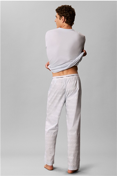 Calvin Klein Ls Tee Pant Set Erkek Pijama Takımı