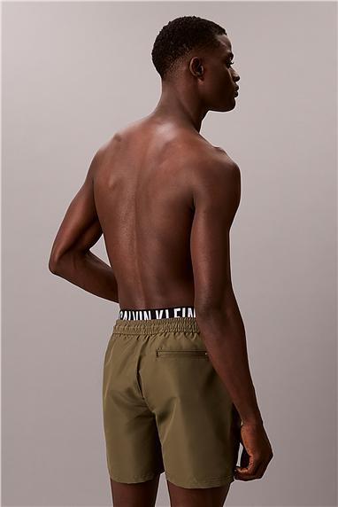 Calvin Klein Medium Drawstring Bo Erkek Şort Mayo Beyaz