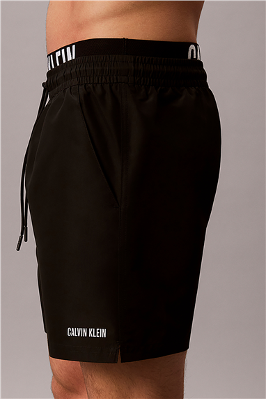 Calvin Klein Medium Drawstring Bo Erkek Şort Mayo Siyah
