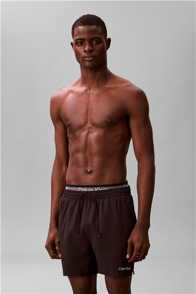 Calvin Klein Medium Drawstring Do Erkek Şort Mayo Siyah