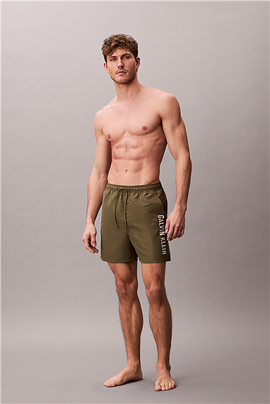 Calvin Klein Medium Drawstring Erkek Şort Mayo Beyaz