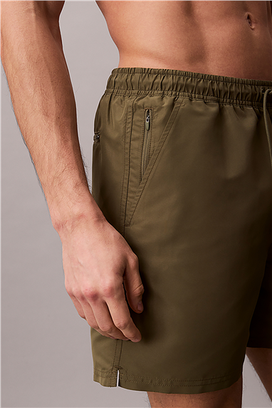 Calvin Klein Medium Drawstring Erkek Şort Mayo Beyaz