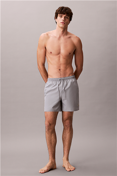 Calvin Klein Medium Drawstring Wa Erkek Şort Mayo Gri