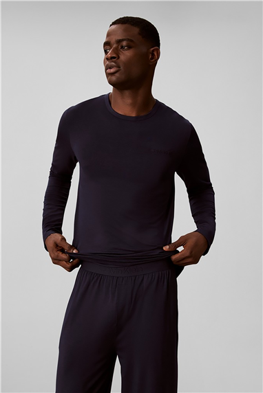 Calvin Klein Modal L/S Pant Set Erkek Pijama Takımı Çok Renkli
