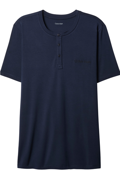 Calvin Klein Modal S/S Henley Erkek Pijama Üstü Çok Renkli