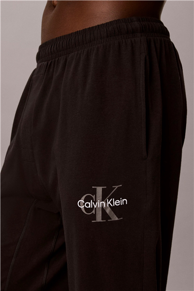 Calvin Klein Monogram Sleep Jogge Erkek Pijama Altı Siyah