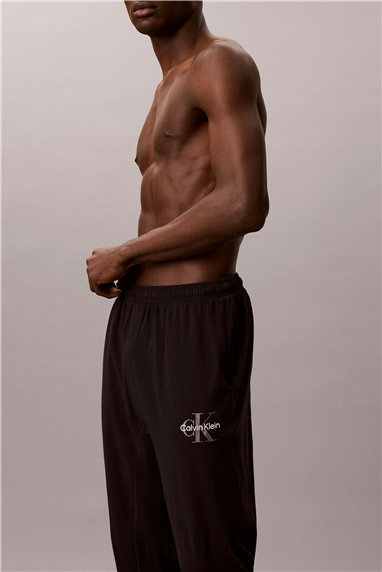 Calvin Klein Monogram Sleep Jogge Erkek Pijama Altı Siyah