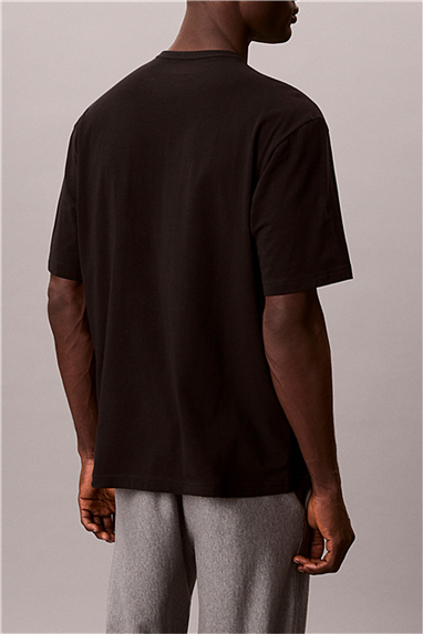 Calvin Klein Monogram S/S Crew Ne Erkek Pijama Üstü Siyah