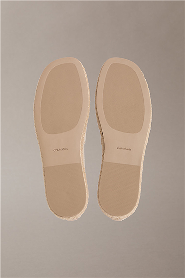Calvin Klein Oblique Espadrille A Kadın Espadril Bej