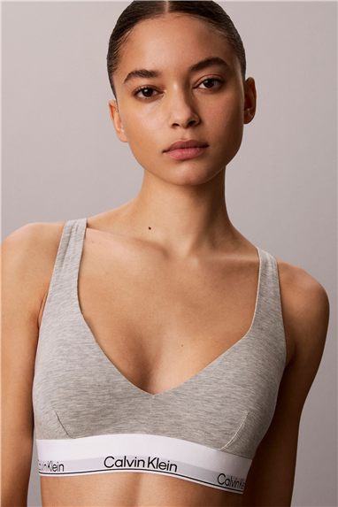 Calvin Klein Push Up Triangle Kadın Sütyen Gri