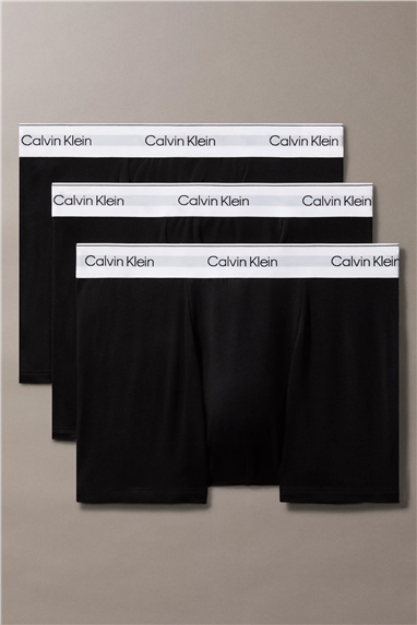 Calvin Klein Relaxed Fit Trunk 3PK Erkek 3lü Boxer Siyah