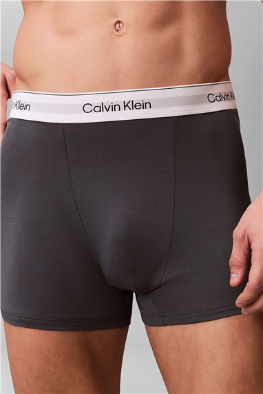 Calvin Klein Relaxed Fit Trunk 3PK Erkek 3lü Boxer Mavi
