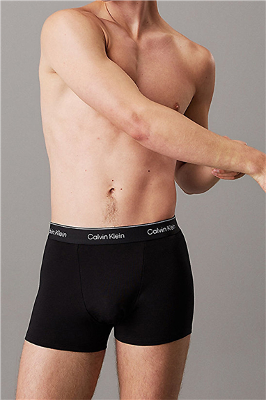 Calvin Klein Relaxed Fit Trunk 3PK Erkek 3lü Boxer Siyah