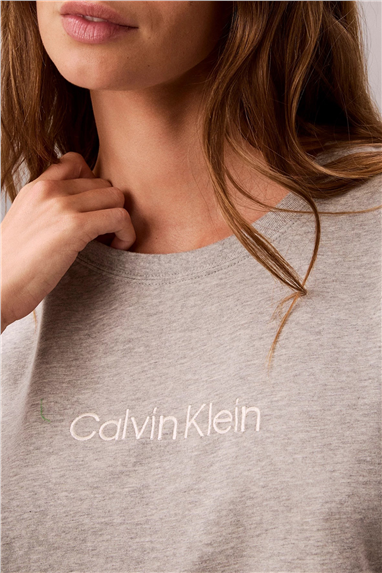 Calvin Klein Relaxed Tee Kadın Pijama Üstü Gri