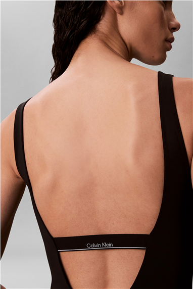 Calvin Klein Scoop Back Kadın Mayo Siyah