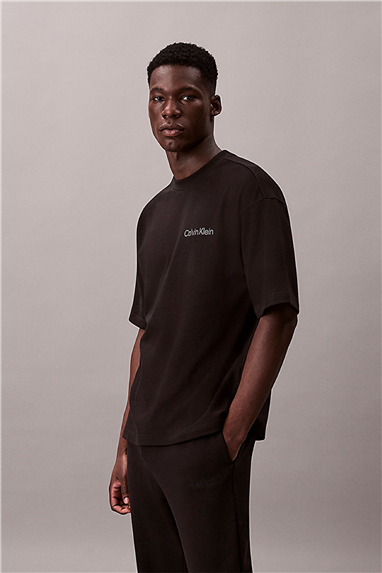 Calvin Klein S/S Crew Neck Erkek Pijama Üstü Siyah