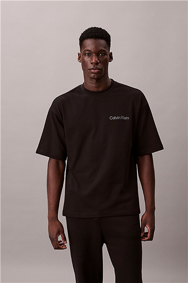 Calvin Klein S/S Crew Neck Erkek Pijama Üstü Siyah