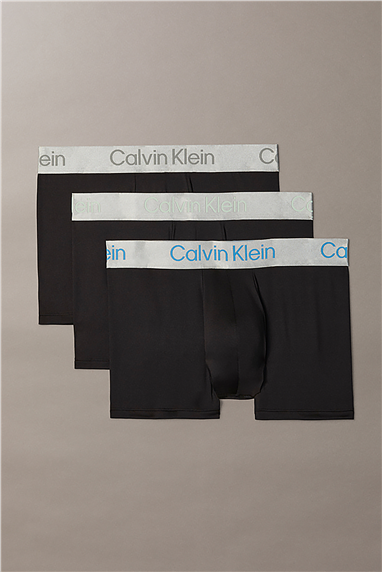 Calvin Klein Trunk 3Pk Erkek 3lü Boxer Siyah