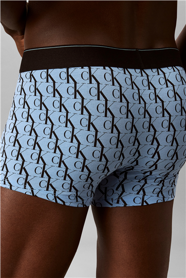Calvin Klein Trunk 3Pk Erkek 3lü Boxer Mavi