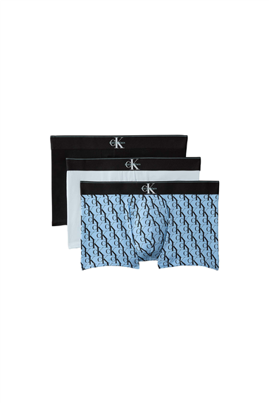 Calvin Klein Trunk 3Pk Erkek 3lü Boxer Mavi