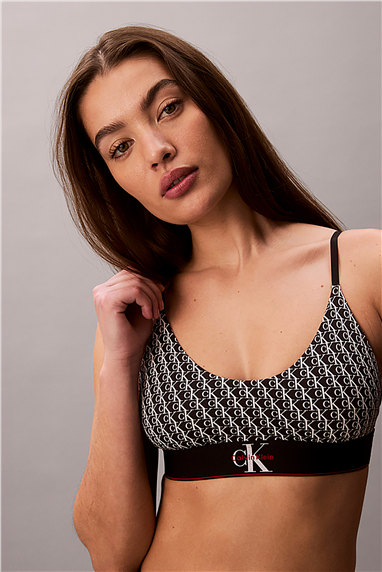 Calvin Klein Unlined Bralette Kadın Sütyen Siyah