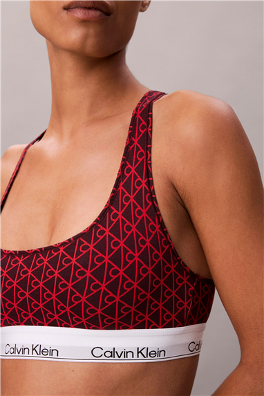 Calvin Klein Unlined Bralette Kadın Sütyen Mor