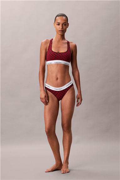 Calvin Klein Unlined Bralette Kadın Sütyen Mor