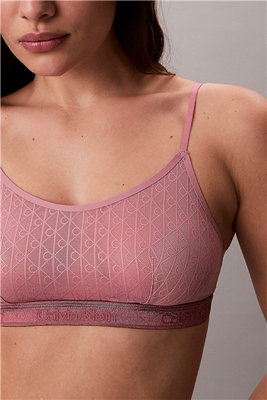 Calvin Klein Unlined Bralette Kadın Sütyen Pembe