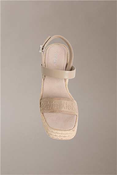 Calvin Klein Wedge Espad 70 Webbi Kadın Espadril Gri