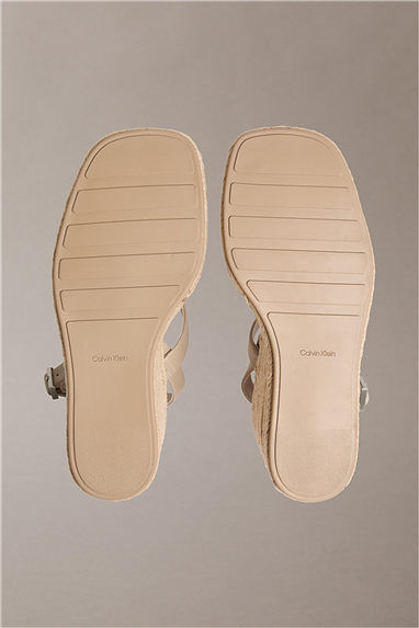 Calvin Klein Wedge Espad 70 Webbi Kadın Espadril Gri