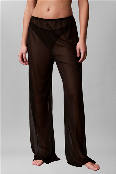 Calvin Klein Wide Leg Pant Kadın Plaj Pantolonu Siyah