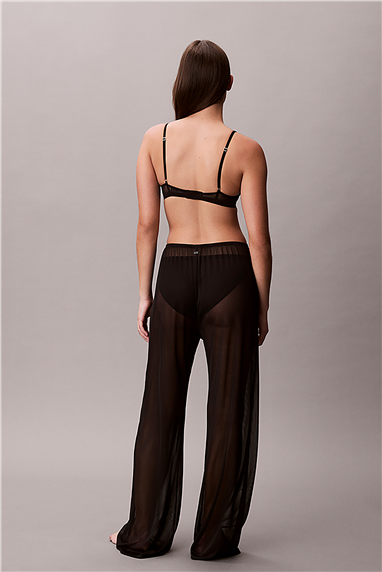 Calvin Klein Wide Leg Pant Kadın Plaj Pantolonu Siyah