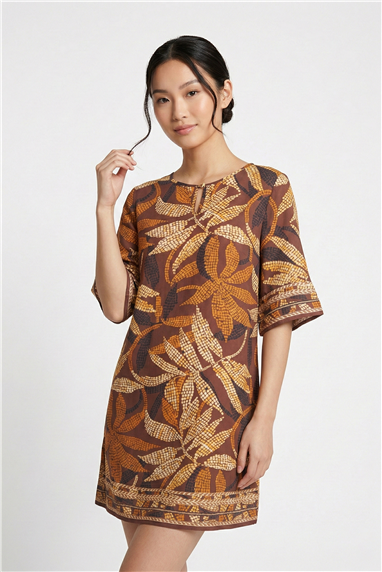 Charmline F-Charmline Golden Dusk Kadın Kaftan